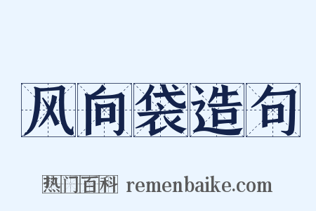 风向袋造句是什么意思的图片